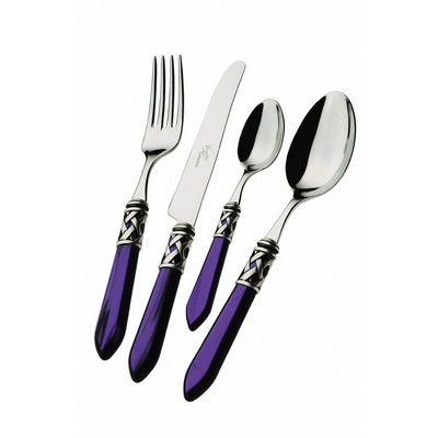 ALADDIN Cutlery Set - 75 Pieces - Blue / Transparent